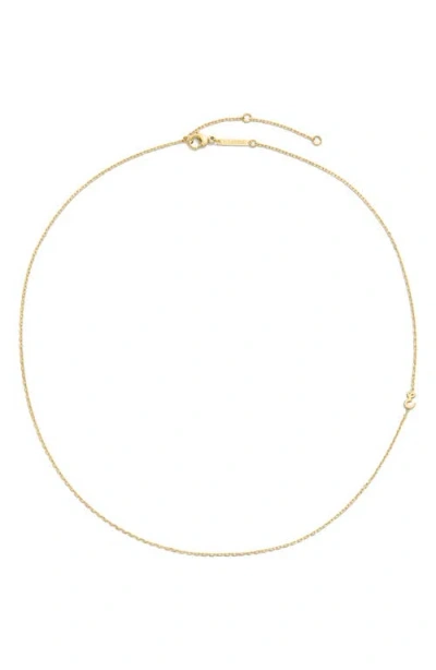 D.louise Initial Chain Necklace In Gold
