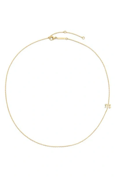 D.louise Initial Chain Necklace In Gold