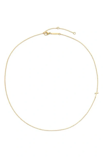 D.louise Initial Chain Necklace In Gold