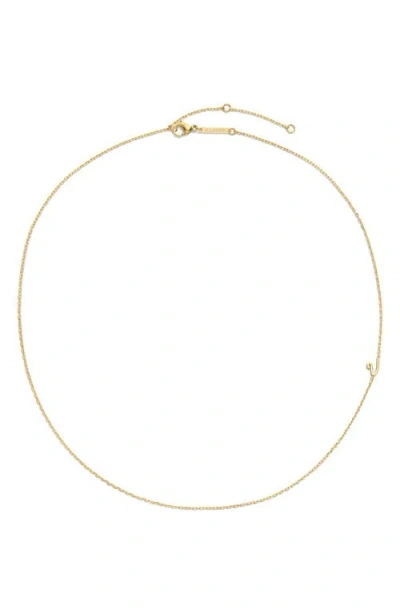 D.louise Initial Chain Necklace In Gold
