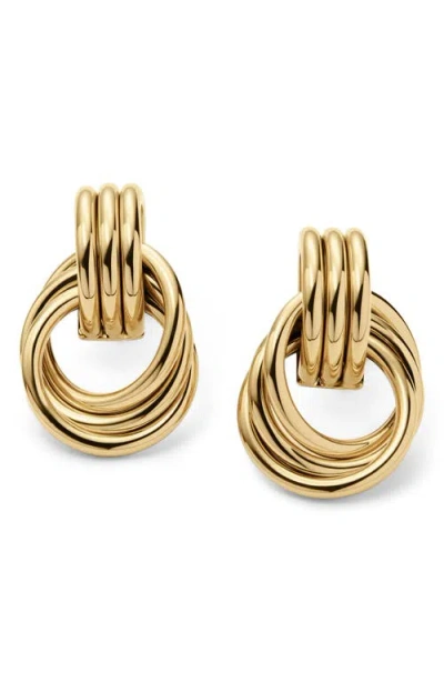 D.louise Knot Statement Stud Earrings In Gold
