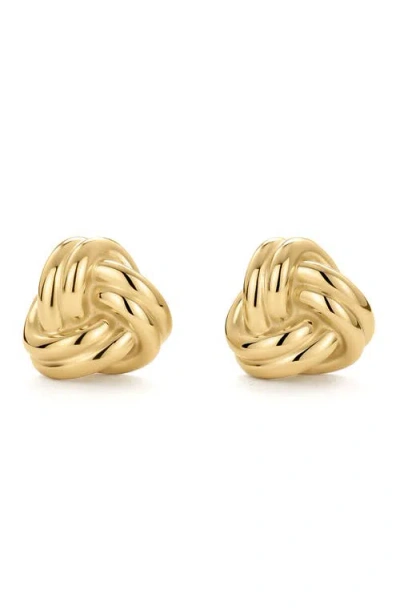D.louise Knot Stud Earrings In Gold