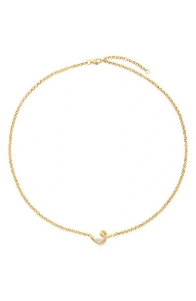 D.louise Knots Chain Necklace In Gold