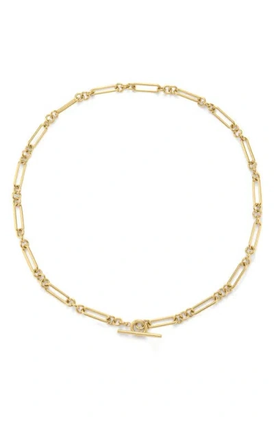 D.louise Love Link T-bar Chain Necklace In Gold