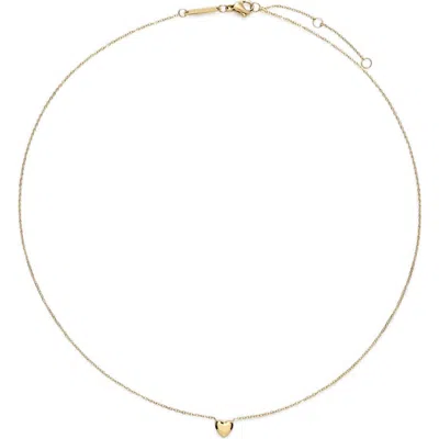 D.louise Mini Heart Pendant Necklace In Gold