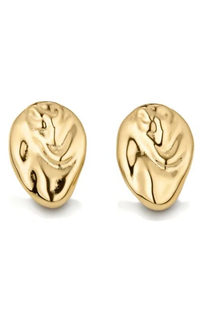 D.louise Molten Stud Earrings In Gold