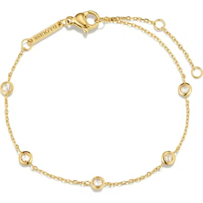 D.louise Multi Stone Chain Bracelet In Transparent