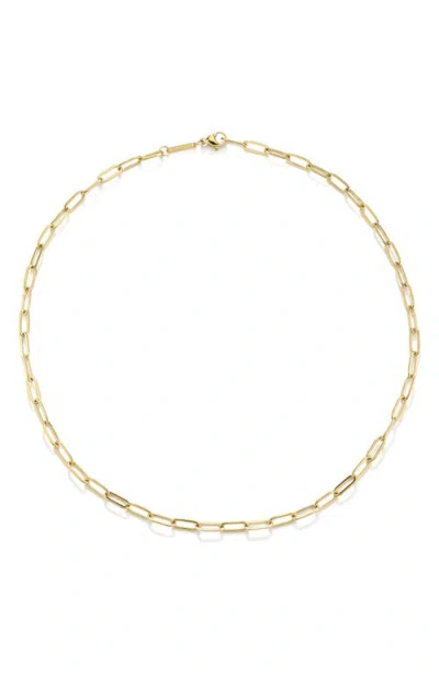 D.louise Paperclip Necklace In Gold