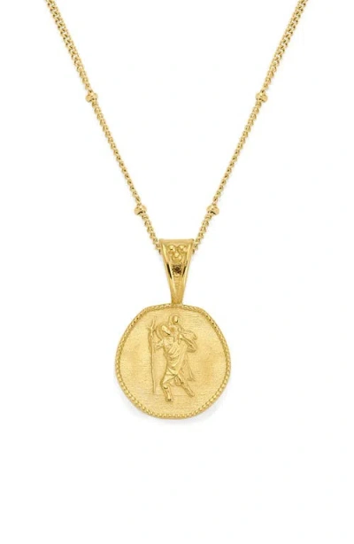 D.louise St. Christopher Necklace In Gold