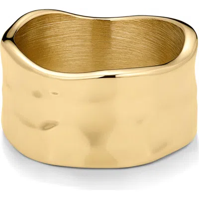D.louise Textured Band Ring In Gold