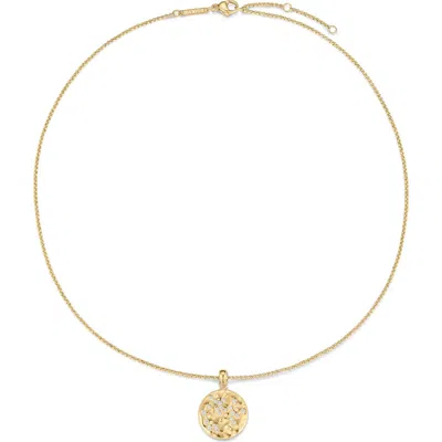 D.louise Zodiac Talisman Necklace In Gold