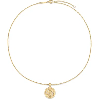 D.louise Zodiac Talisman Necklace In Gold