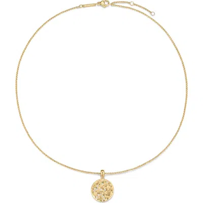 D.louise Zodiac Talisman Necklace In Gold