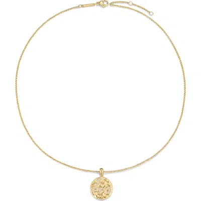 D.louise Zodiac Talisman Necklace In Gold