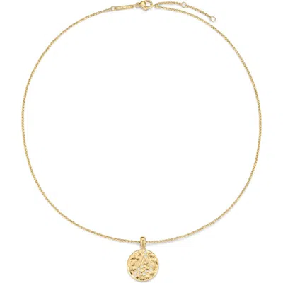 D.louise Zodiac Talisman Necklace In Gold