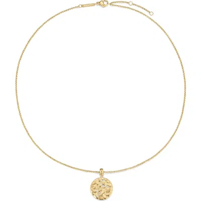 D.louise Zodiac Talisman Necklace In Gold - Leo