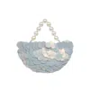 D’lueur Atelier Women's Grey Demi Lune G Pearl In Grey