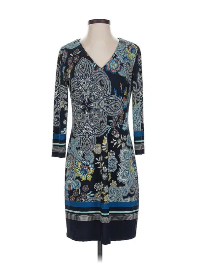 Pre-owned Dm Collection Casual Dress In Blue