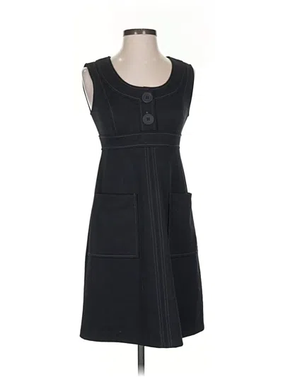 Pre-owned Dm Donna Morgan Casual Dress In Black