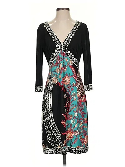 Pre-owned Dm Donna Morgan Casual Dress In Black