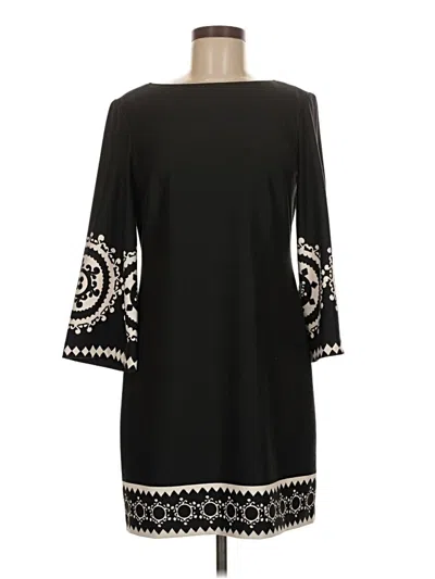 Pre-owned Dm Donna Morgan Casual Dress In Black