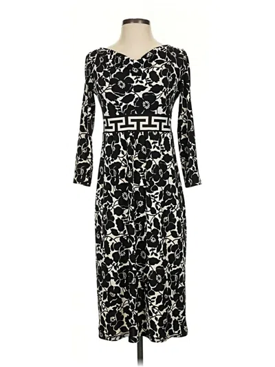 Pre-owned Dm Donna Morgan Casual Dress In Black