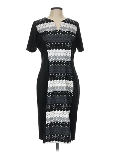 Pre-owned Dm Donna Morgan Casual Dress In Black