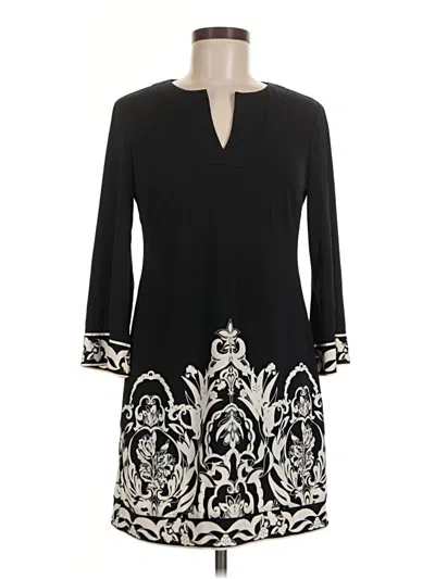 Pre-owned Dm Donna Morgan Casual Dress In Black