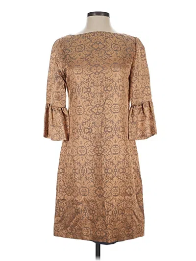 Pre-owned Dm Donna Morgan Casual Dress In Brown