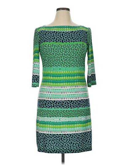 Pre-owned Dm Donna Morgan Casual Dress In Green