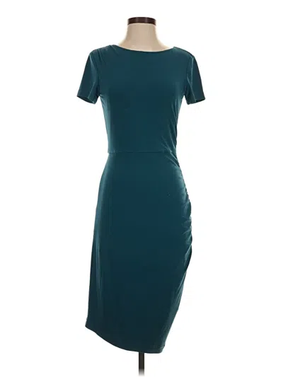 Pre-owned Dm Donna Morgan Casual Dress In Teal