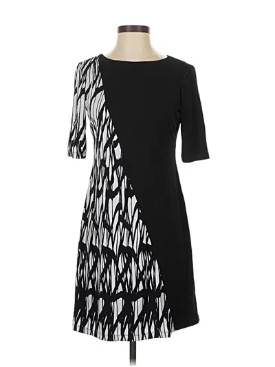 Pre-owned Dm Donna Morgan Cocktail Dress In Black