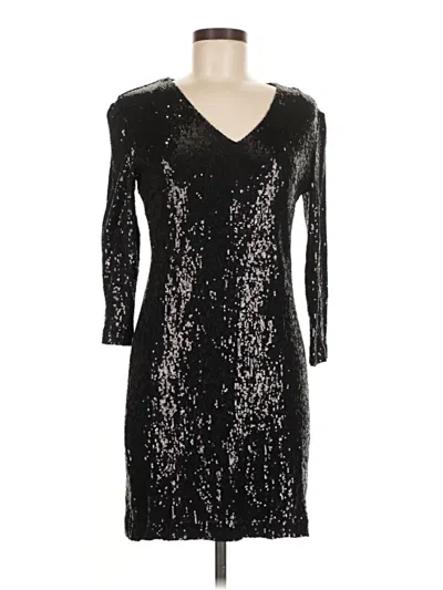 Pre-owned Dm Donna Morgan Cocktail Dress In Black