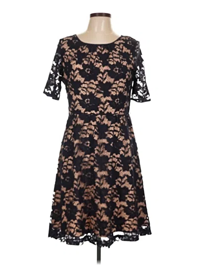 Pre-owned Dm Donna Morgan Cocktail Dress In Black