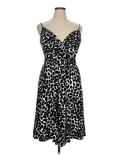 Pre-owned Dm Donna Morgan Cocktail Dress In Black