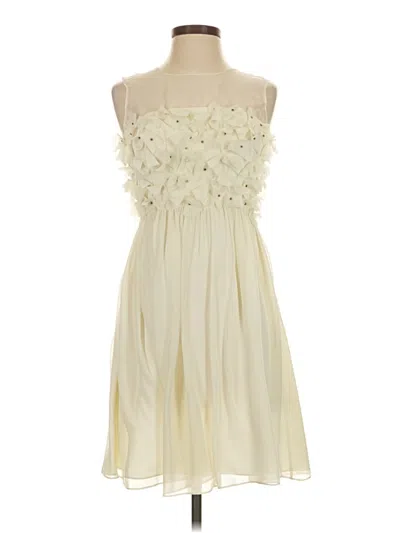 Pre-owned Dm Donna Morgan Cocktail Dress In Ivory