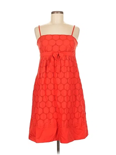 Pre-owned Dm Donna Morgan Cocktail Dress In Orange