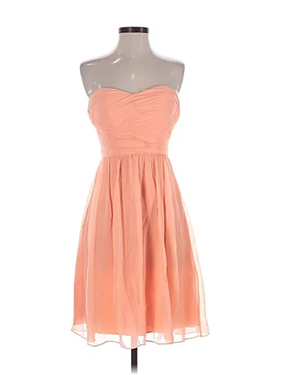 Pre-owned Dm Donna Morgan Cocktail Dress In Orange
