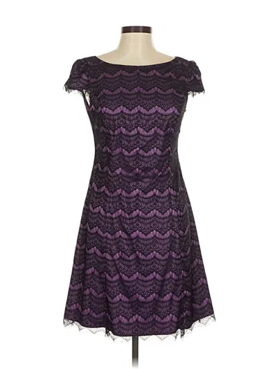Pre-owned Dm Donna Morgan Cocktail Dress In Purple