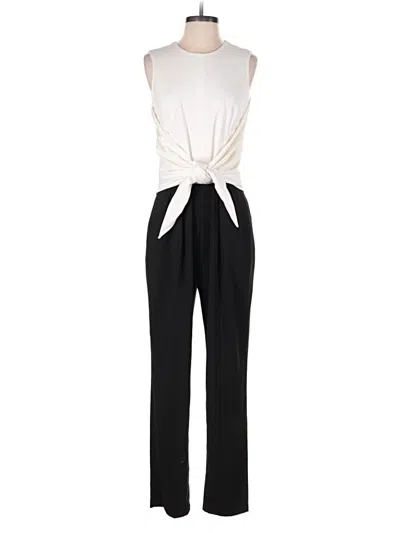 Pre-owned Dm Donna Morgan Jumpsuit In White
