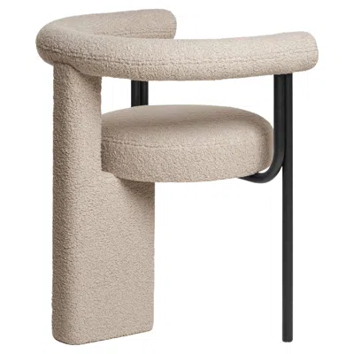 Pre-owned Dmitriy Kozinenko Dining Chair Balance - Architectural Accent Chair In Premium Fabric In Brown
