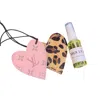 Dml Wholesale Mono Leather Heart Car Charm In Pink