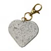 Dml Wholesale Rhinestone Heart Charm Safety Alarm Keychain In Clear In White