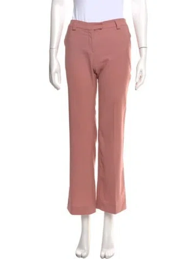 Pre-owned Dmn Merino Wool Wide Leg Pants In Pink