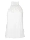 Dmn Paris Tie-neck Blouse In White