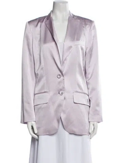 Pre-owned Dmn Silk Blazer In Purple