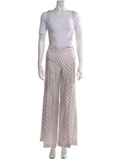 Pre-owned Dmn Silk Patterned Overalls In Multi