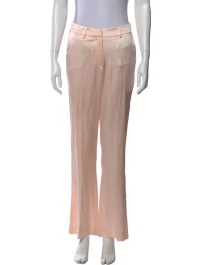 Pre-owned Dmn Silk Wide Leg Pants In Pink