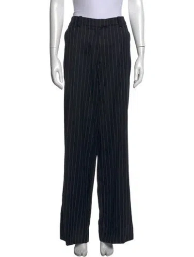 Pre-owned Dmn Virgin Wool Wide Leg Pants W/ Tags In Black