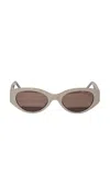 DMY BY DMY QUIN CAT-EYE GLASSES IN MILKY PINK